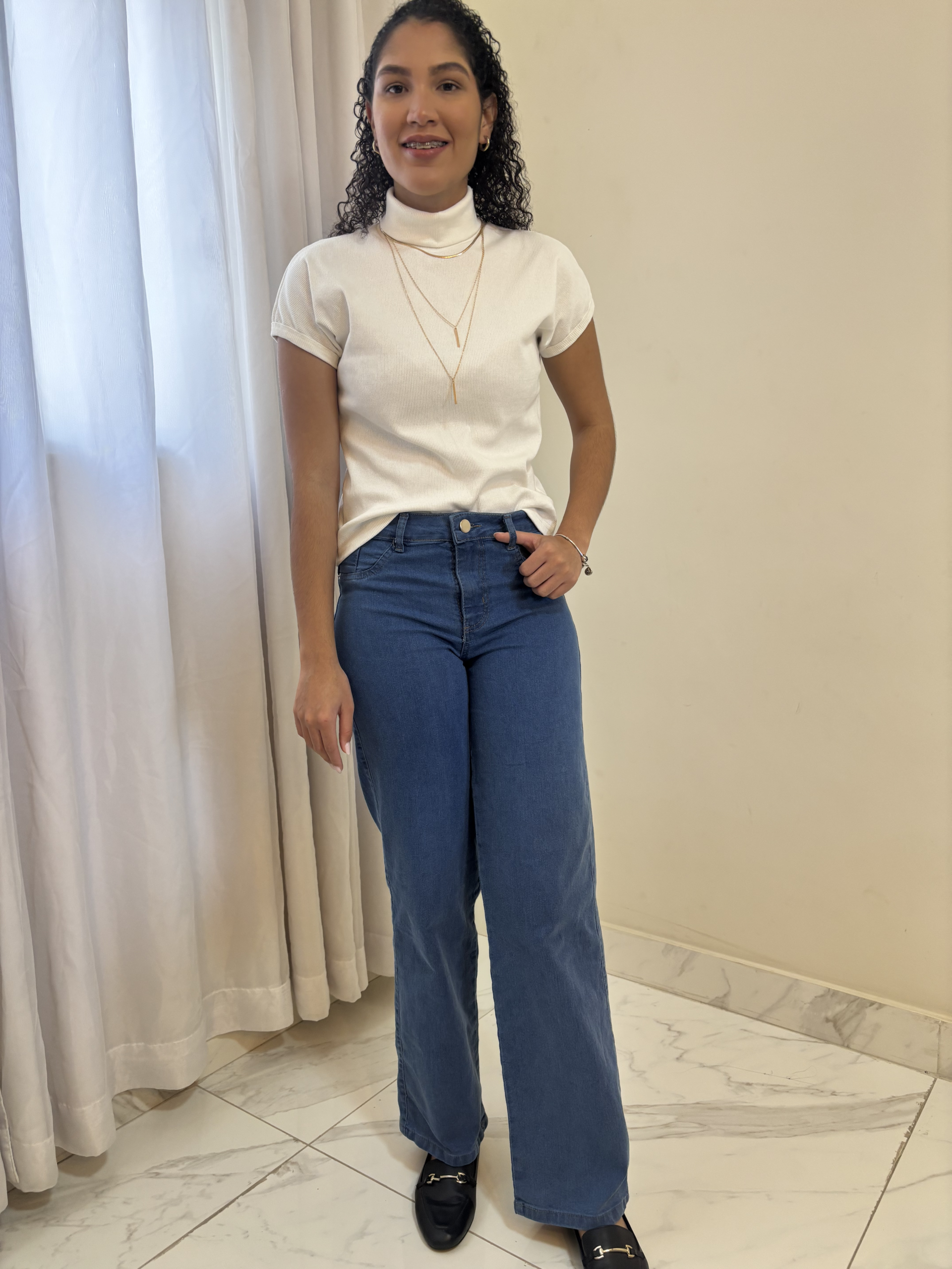 Calça Aurora - Jeans Wide Leg