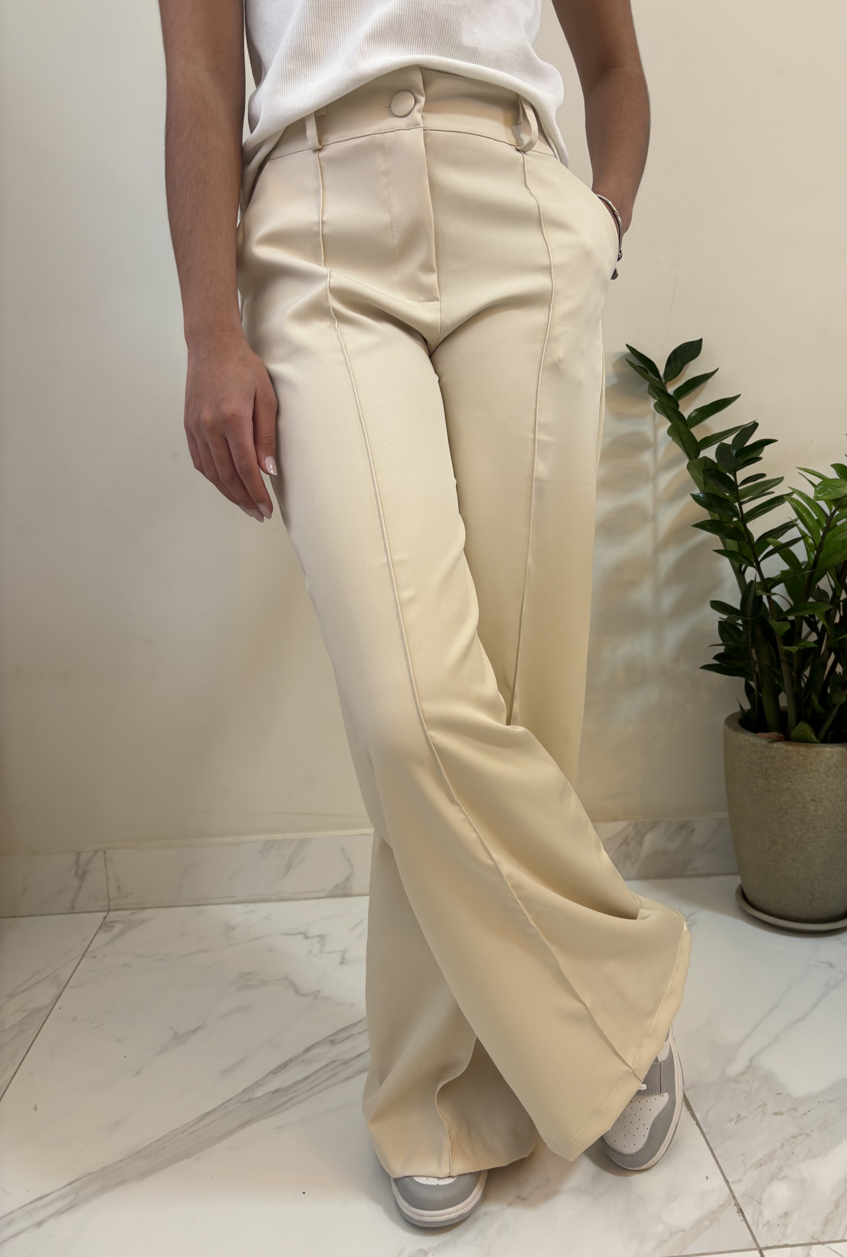 Calça Serena - Alfaitaria Bege