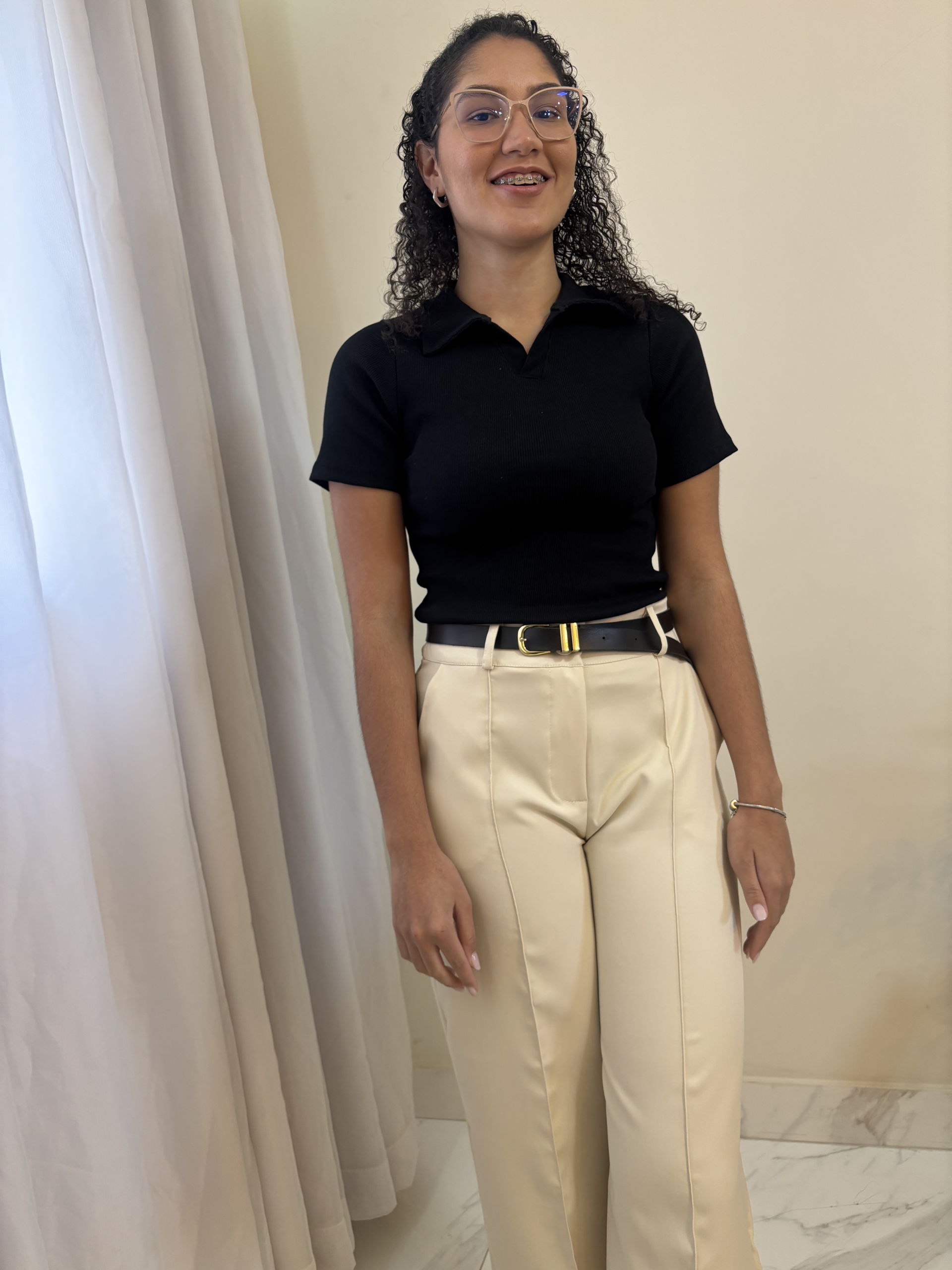 Blusa Polo - Preta